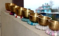 Singing Bowl Set Brass Hand Beaten Set of 7 For Meditation and Sound Therapy Healing Bowl for Relaxation - Handmade in Nepal - FREE GIFT BOX product logo