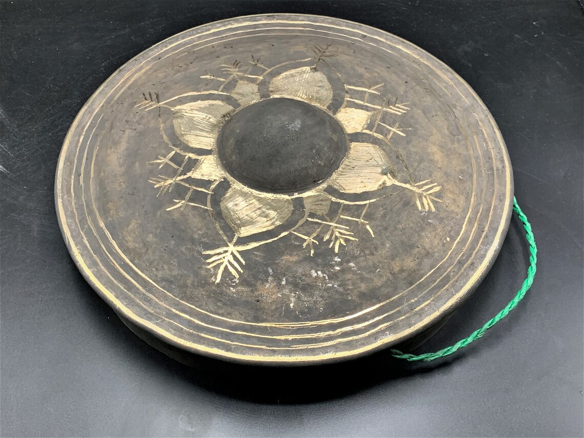 16 Tibetian Gong Bell Unique and Beautiful Handmade Gong Bell Etsy UK