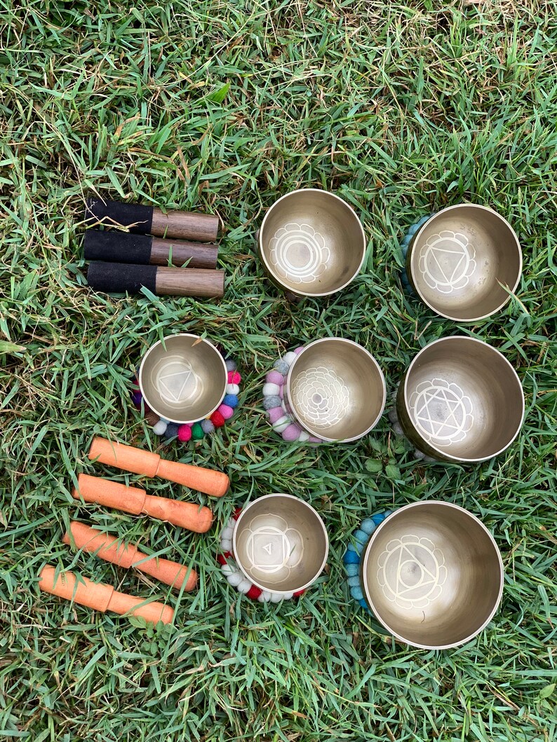 Set of 7 Beautiful Singing Bowl Tibetan Singing Bowl Set Etsy
