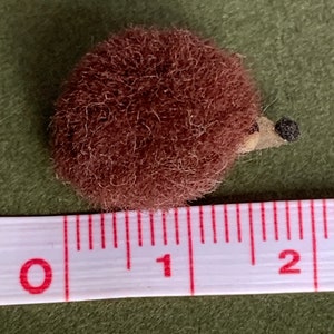 Tiny hedgehog 1 in 12th scale for a dolls house garden