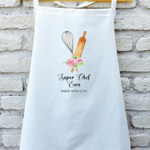 Personalized Apron, Customized Apron, Printed Apron, Kitchen Apron for Women, Personalized Gift, Apron For Women, Printed Apron, Super Chef