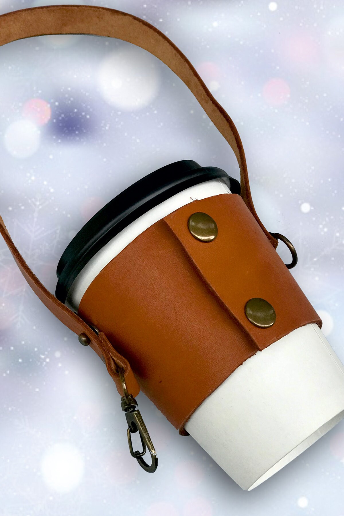 Personalized Genuine Leather Mug Case Etsy UK