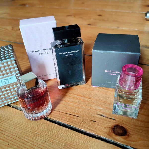 Lot de miniatures de parfum de collection, mini parfums vintage, miniatures rares, cadeau femme,