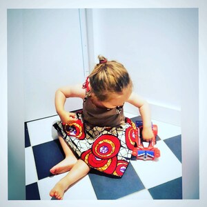 Robe Bebe Wax Vert Et Maille Poly Coton Vert Emeraude Robe Etsy