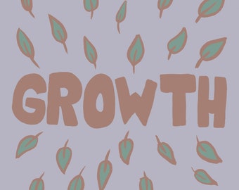 Growth zine - mini zine / illustration zine PDF Version