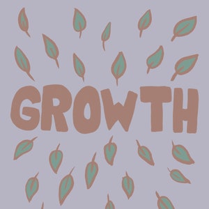 Growth zine - mini zine / illustration zine PDF Version