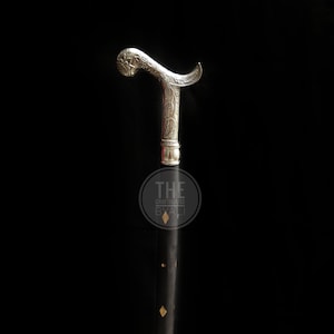 walking stick cane silver wooden Stick Wooden craft Cane handicraft personalized