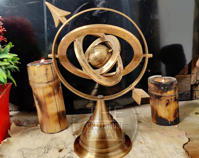 Brass armillary armillary sphere armillary sundial ring astrolabe armilla or armil