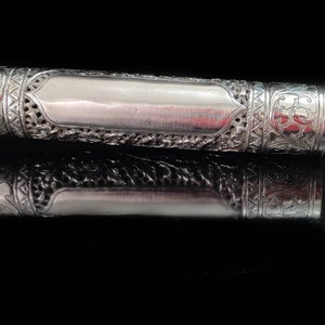 rollo de pergamino estuche para la Meguilá soporte para pergamino soporte para pergamino papel pergamino papel pergamino soporte para tarjetas de boda trabajo de bordado a mano
