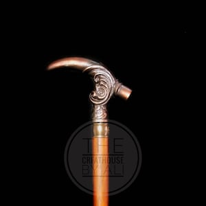 Victorian Walking cane walking stick brass handel stick wooden stick jogging cane