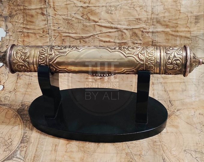 Parchment scroll, Old parchment parchment holder scroll holder parchment paper parchment paper wedding card holder , Without stand.