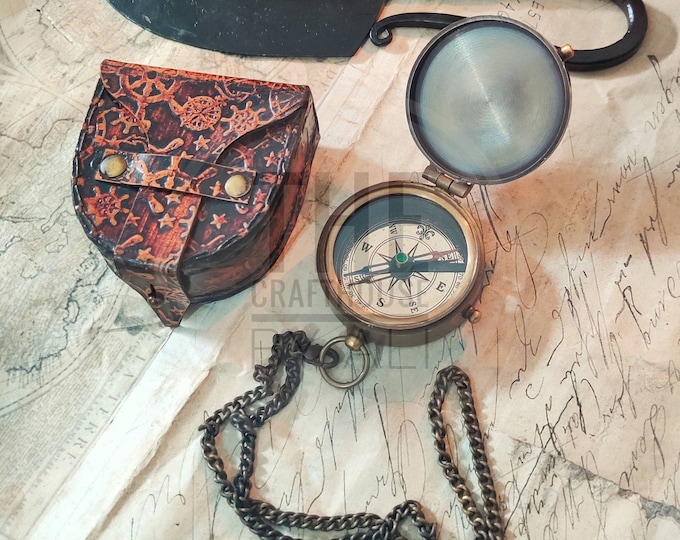Personalized Compass, Engraved Compass, Brass compass, brass compass, Personalized Gift, first communion gift, Fathers day gift