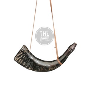 Viking war horn war Bugle Blowing horn Whistle Medieval bull Sounding Horn Viking Norse Cattle Ancient Horn Bugle Hunting Tool Christmas