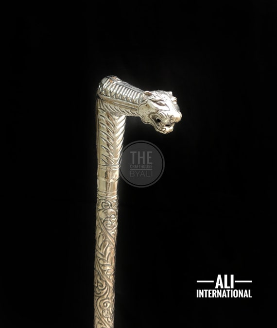 ANCIENNE CANNE DE marche pommeau décor art déco en argent - époque XIXeme EUR 79,00 - FR