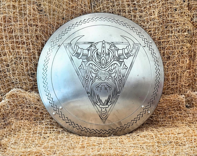 Medieval Viking Shield Wall Decor Handmade Metal Shield Home Decoration, Warrior Theme Wall Art Historical Decor Gift