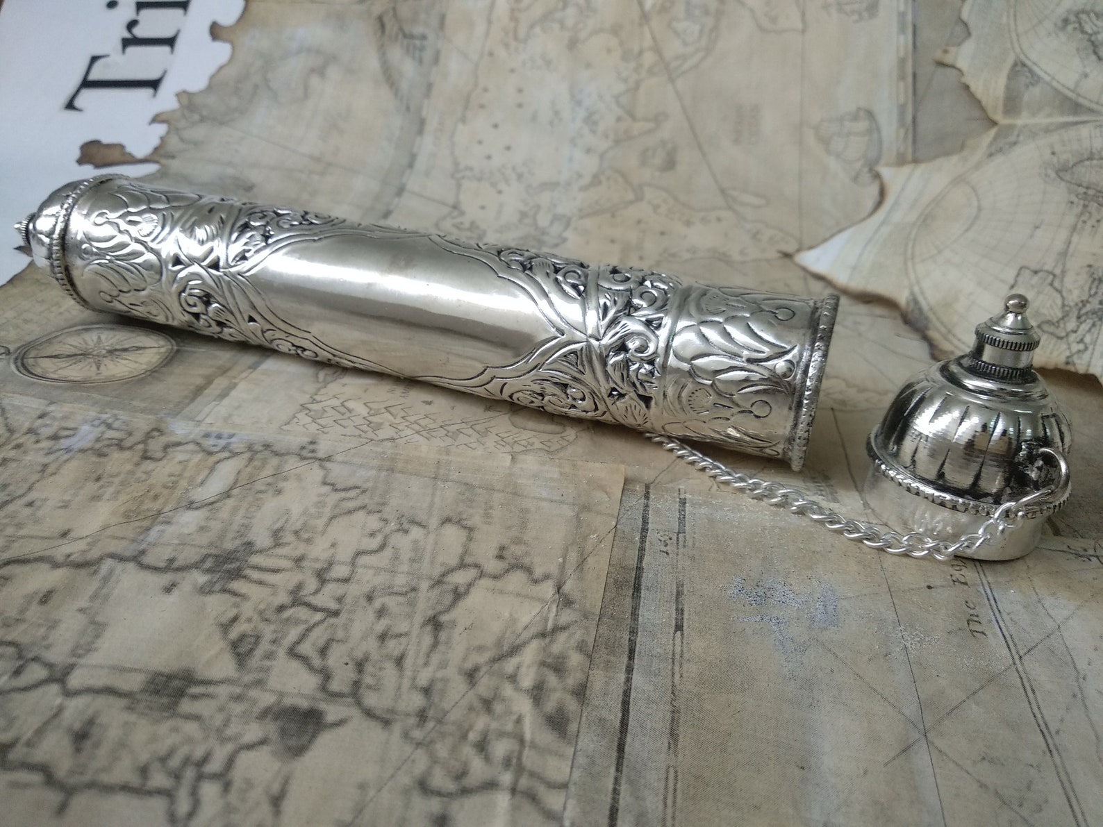 Parchment scroll old parchment parchment holder scroll holder Etsy