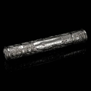 parchment holder scroll holder Megillah cases A4 size  paper holder marriage certificate holder wedding card holder Hand Embroidery work