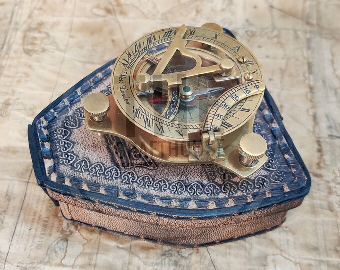 Personalized sundial Compass, Engraved Compass, Brass compass, Your brass compass, Personalized Gift, Fathers day gift