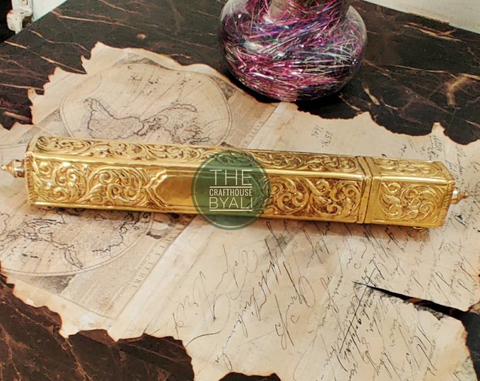 parchment scroll old parchment parchment holder scroll holder parchment paper parchment paper wedding card holder ,no stand