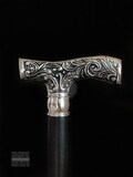 Victorian walking cane walking stick brass trade stick wooden stick jogging cane product logo