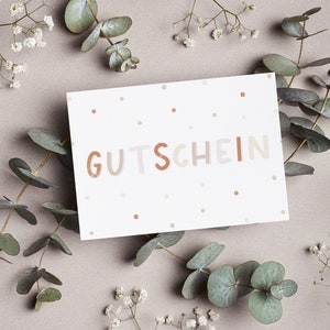 Postkarte A6 "Gutschein"