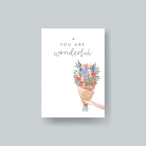 Postkarte A6 "wonderful"