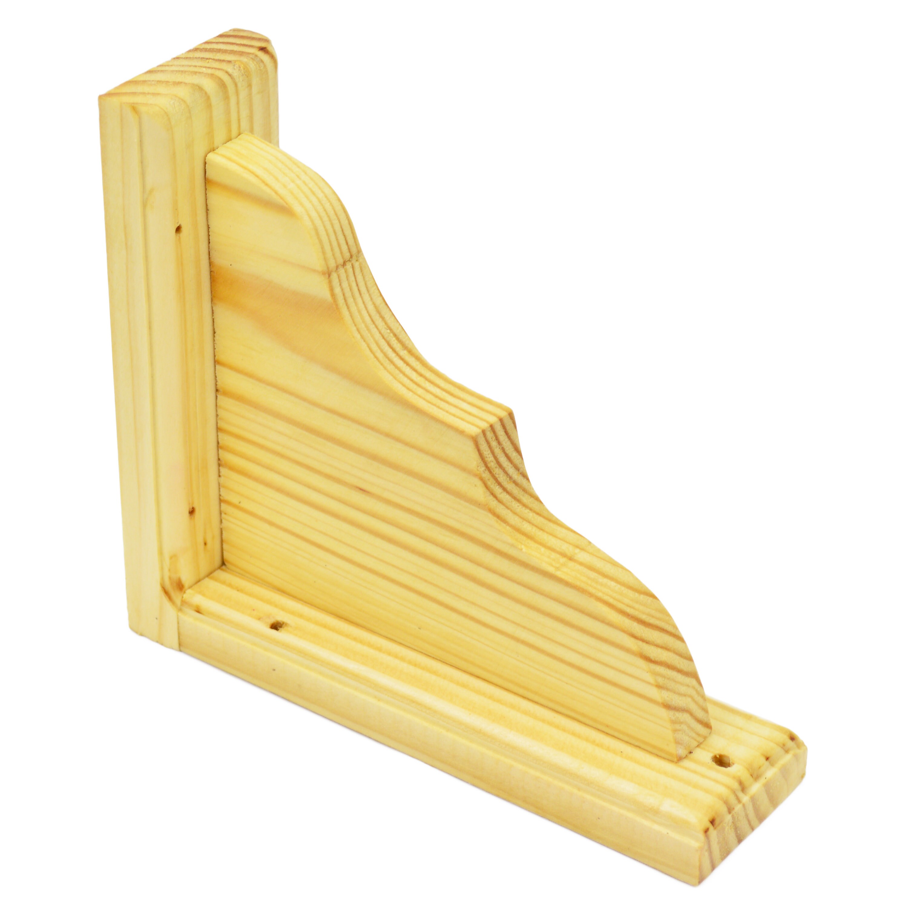 30cm Set 2 x Pine Wooden Shelf Brackets Pino acabado Soporte Etsy