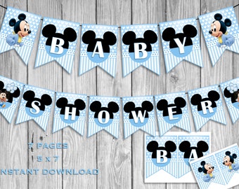 Mickey Mouse Baby Shower Decorations Etsy Mickey Mouse Baby Shower Decorations Etsy