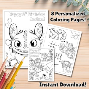Coloriages "Comment dresser votre dragon", Livre de coloriage "Comment dresser votre dragon", Téléchargement modifiable