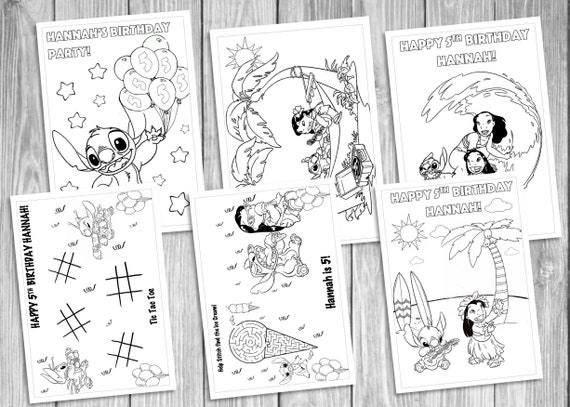 Lilo n' Stitch Coloring Pages, Lilo n' Stitch Party Favors, Stitch Birthday, Party Favor, Lilo n' Stitch Coloring Book, Stitch Activities