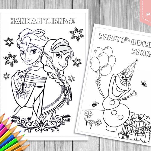 Frozen Themed Coloring Pages