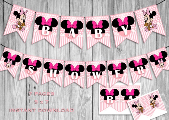 Minnie mouse baby cheap shower banner