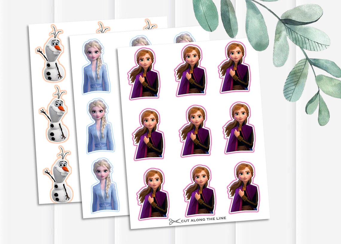 Set of 3 Frozen 2 Cupcake Toppers 3 Printable Frozen 2 - Etsy