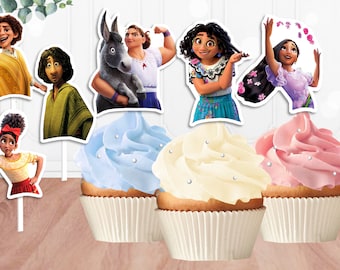 Encanto Cupcake Toppers, Printable Encanto Cupcake Toppers, Cupcake Toppers, Instant Download, Encanto Party Decor