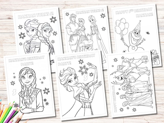 21 Frozen Coloring Pages, Frozen Elsa Coloring Book, Birthday Party Favor  Activity, Printable Frozen Coloring Book, Best Gift for Girls -  Canada