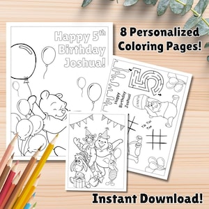 Winnie The Pooh Coloring Pages, Winnie The Pooh Birthday, Party Favor, Winnie The Pooh Coloring Book, Winnie The Pooh Activities