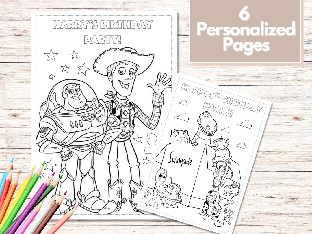 Toy Story Coloring Pages, Toy Story Party Favors, Toy Story Birthday, Party Favor, Toy Story ...