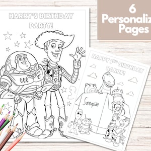 Toy Story Coloring Pages, Toy Story Party Favors, Toy Story Birthday, Party Favor, Toy Story Coloring book, Toy Story Activities