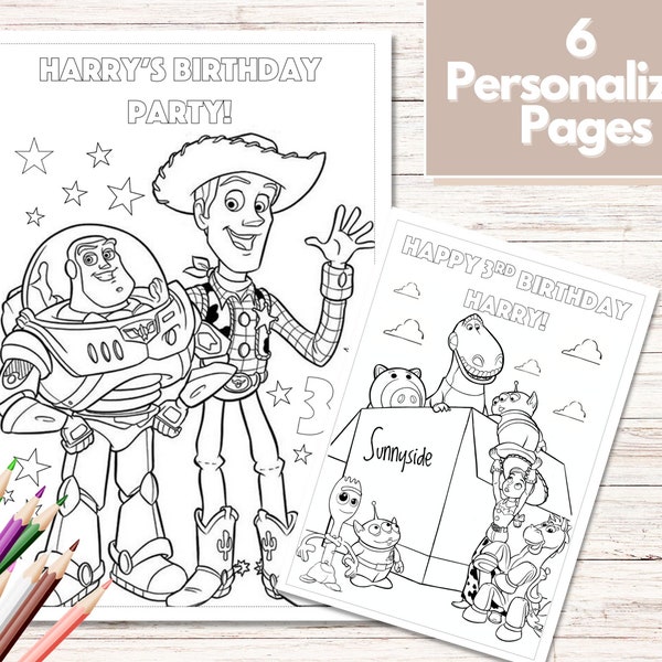 Toy Story Coloring Pages, Toy Story Party Favors, Toy Story Birthday, Party Favor, Toy Story Coloring book, Toy Story Activities