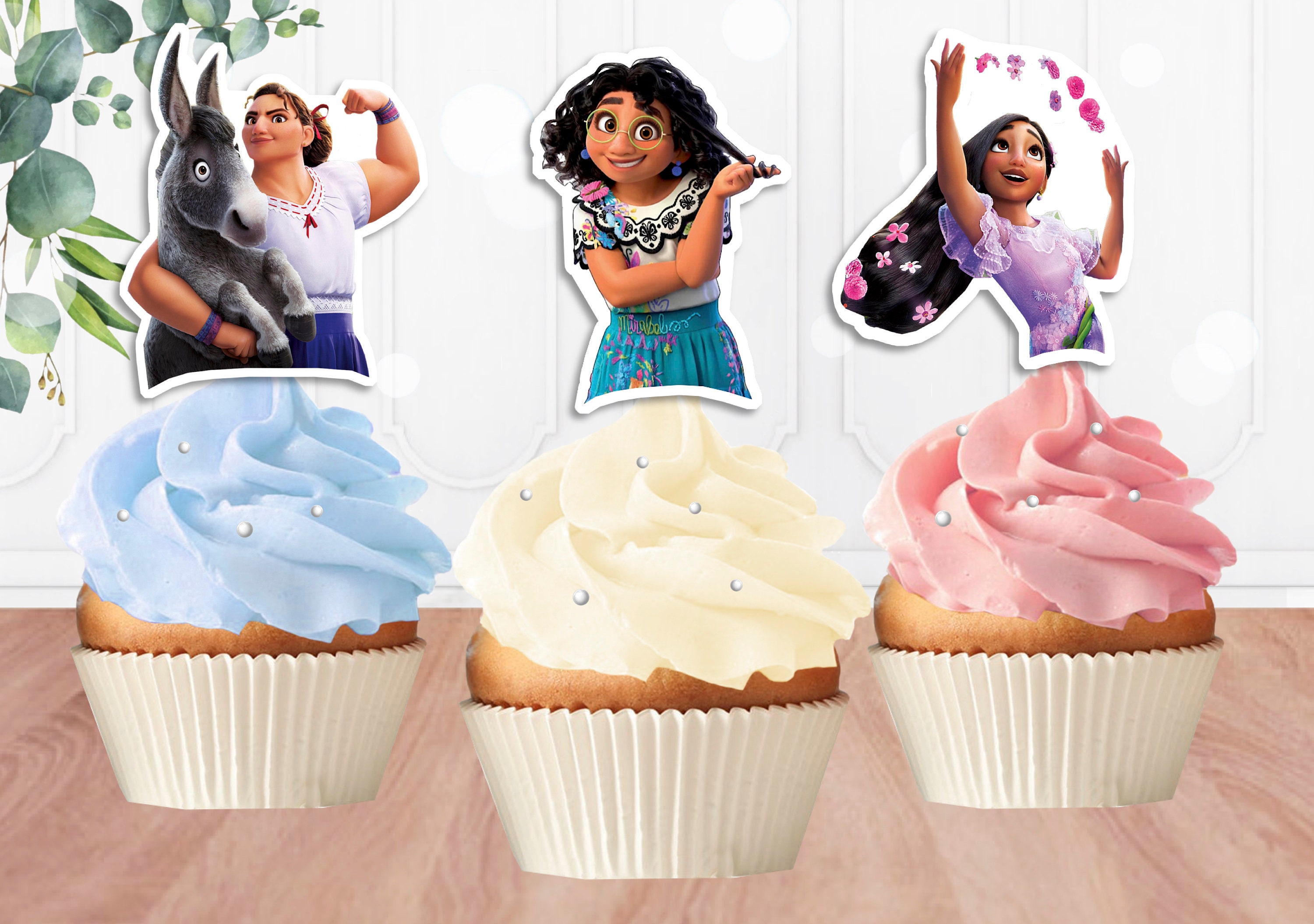 Encanto Set of 3 Cupcake Toppers Printable Encanto Cupcake Etsy Ireland