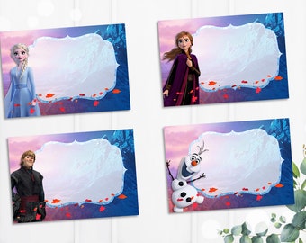 Frozen 2 Food Tent Label, Frozen 2 Food Label, Frozen 2 Food Cards, Princess Food Label, Food Label, Instant Download