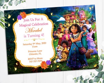 Encanto, Printable Encanto Birthday Invitation, Birthday Invitation, Encanto, Printable/Digital Invitation, Encanto Party