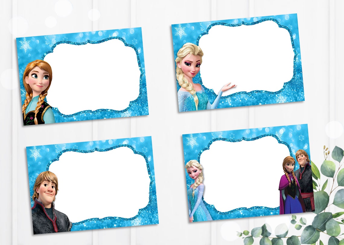 Frozen Food Tent Label Frozen Food Label Frozen Food Cards Etsy