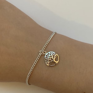 Levensboom - sterlingzilveren armband/zilveren armband/zilveren sieraden