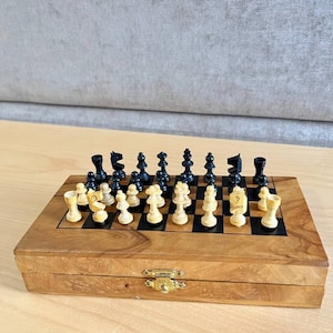 Germany Traveling Chess Set 1960s. Great gift for mens and chess lovers!