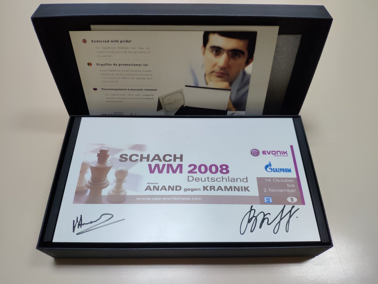 Collectible Chess Released for the 2008 World Chess 