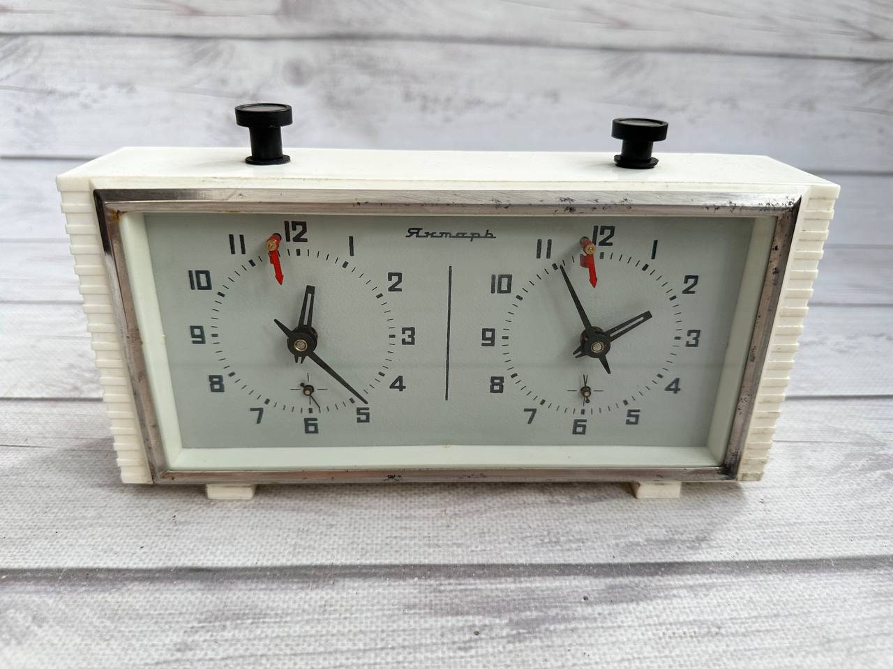 70年代のソビエト製ヴィンテージ機械式チェスクロック。状態良好。男性