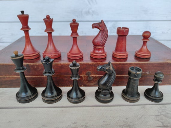 Soviet chess set Botvinnik-Flohr II 30s vintage in -  Portugal