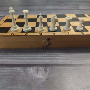 Europa plastic chess set  90s vintage. Great gift for mens, chess lovers and collectors!