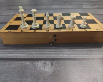 Europa plastic chess set  90s vintage. Great gift for mens, chess lovers and collectors!